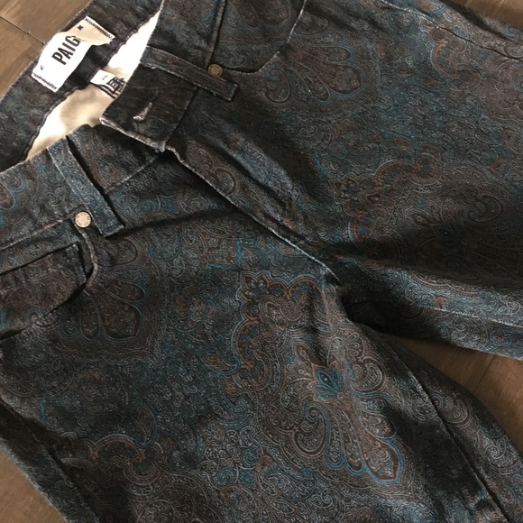 SOLD Paige Verdugo Ultra Skinny Jeans Blue Paisley - Picture 7 of 13